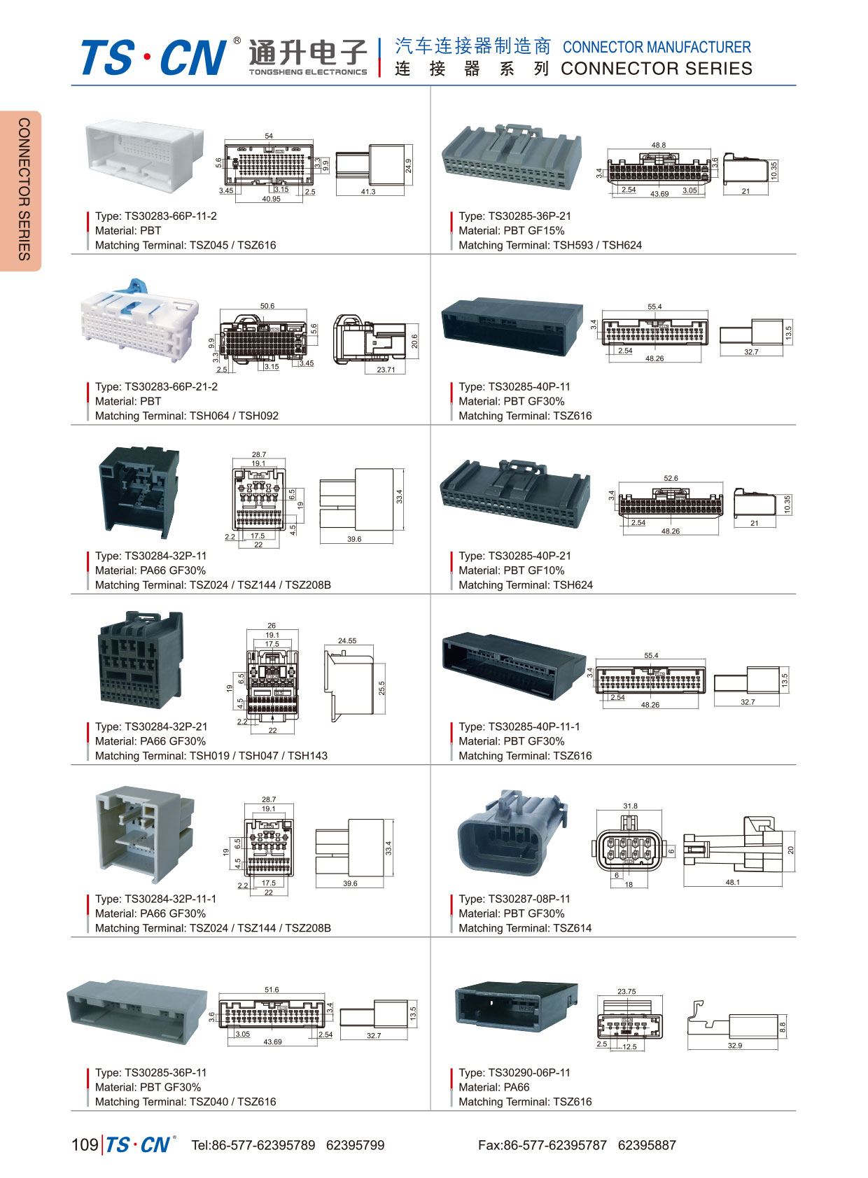 Connecteur de faisceau de câbles série TSCN TS30283 pour voiture Toyota